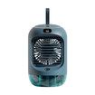 Portable Evaporative Air Cooler Fan, 3 Speed Mini Air Conditioner, Rechargeable with Night Light,for Office, Bedroom (Green)
