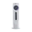 Tower Fan, Bladeless Desk Fan with 6 Speeds, Quiet Cooling, USB Plug-in Compact and Portable, Ideal for Bedroom, Home Office (White)