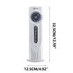 Tower Fan, Bladeless Desk Fan with 6 Speeds, Quiet Cooling, USB Plug-in Compact and Portable, Ideal for Bedroom, Home Office (White)