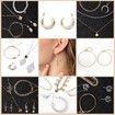 Jewelry Advent Calendar 2024 for Women 24 Days of Christmas Countdown Calendar Fashion Necklaces Earrings Bracelets Xmas Gift