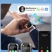 Smart Watches for Men IP68 Waterproof for Swimming, with Answer/Make Calls, Outdoor Tactical Smart Fitness Watch for Android