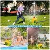 Water Sprinkler Baseball Toy,2 in 1 Snail Summer Water Game with 2 Sprinkler Heads,360 Degrees Roating Spray Water Baseball