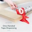 Wrapping Paper Clamps, 2 Gift Wrapping Paper Holder Clamps with Integrated Tape Dispensers, Simple Gift Wrap Table Clamps, Wrapping Paper Holder Clips and Tape Dispensers