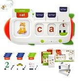 Flash Cards Phonics Talking CVC Word Spelling ABC Montessori Learning Toys Kids Educational Classroom