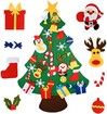 Kids DIY Christmas Tree Wall Decor Detachable Ornaments Holiday Party Gift