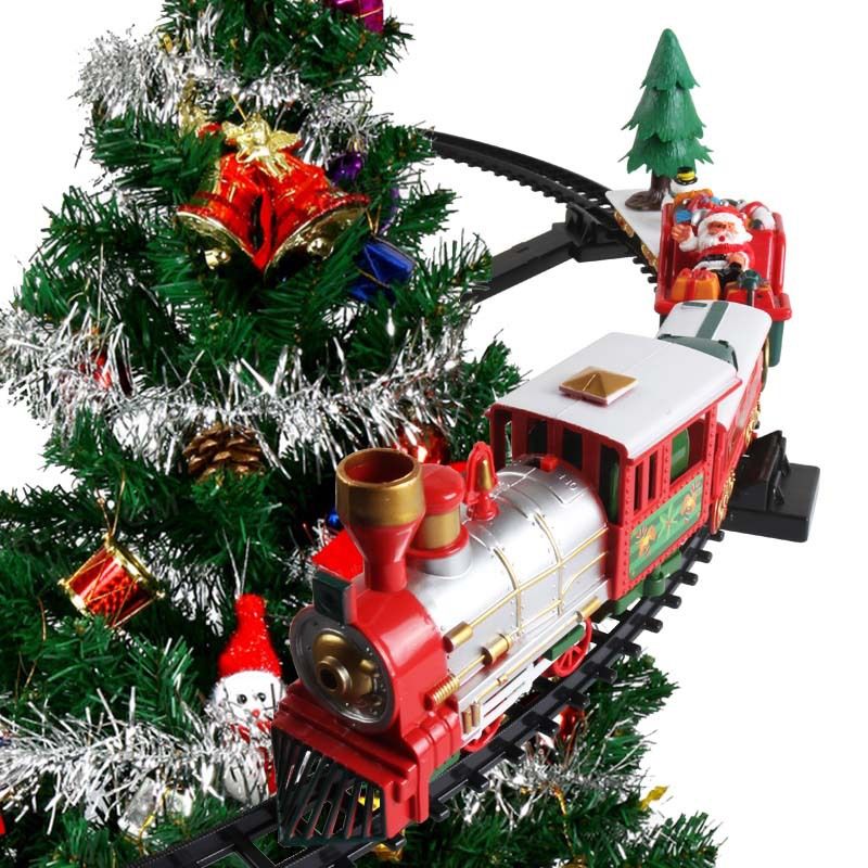 Remote Control Train Set with Light And Sound Christmas Train for Kids Christmas Gift Birthday Presents