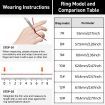 Smart Ring Tracker for Women & Men, Fitness Ring with Sleep & Motion Tracking, Touch Control,Compatible with iOS & Android (Silver,7#)