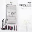 Portable Travel Case for Dyson Airwrap: Waterproof Hanging Storage Organizer with Hook (Grey)