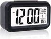 Digital Smart Alarm Clock with Automatic Sensor,Date & Temperature, Alarm Clocks, Alarm Clock for Students, Alarm Clock for Home, Alarm Clock for Bedroom- (Black)