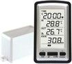 High precision Wireless Electronic Rain Gauge with Thermometer and Humidity Meter,Monitor Rainfall and Weather Conditions