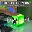 1cm Green Minecraft Light with Creeper Sounds - Battery Operated, Uses 2 AAA