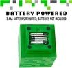 1cm Green Minecraft Light with Creeper Sounds - Battery Operated, Uses 2 AAA