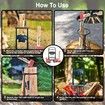 Firewood Splitter, Kindling Log Splitting, Wedge wood Splitter Easy to Use 27x14x14cm