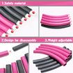 Detachable and Size Adjustable Weighted Hoola Hoop for Fitness: Fun Way to Lose Weight, Burn Fat