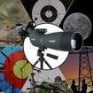 25-75x70 Spotting Scope with Tripod, Phone Adapter: Waterproof, Angled, Compact Scope for Hunting, Birdwatching, and More