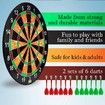 17-Inch Magnetic Dart Board for Indoor Games and Parties (Great gift for all Ages)