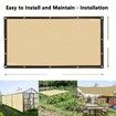 Sunshade Net Garden UV Protection Pergola Plant Cover Pool Sun Shade 3x5M 90% Shading Patio Backyard Summer Beach