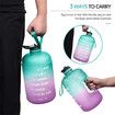 BPA-Free 1 Gallon Motivational Water Bottle: Stay Hydrated with Time Marker and Straw