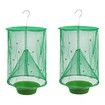 2-pack Fly Trap Catcher Cage with Bait Tray for Indoor and Outdoor Use