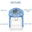 Easy-to-read Digital Hand Dynamometer with 198 Lb / 90 Kg Capacity Measure Your Grip Strength Accurately(Blue)