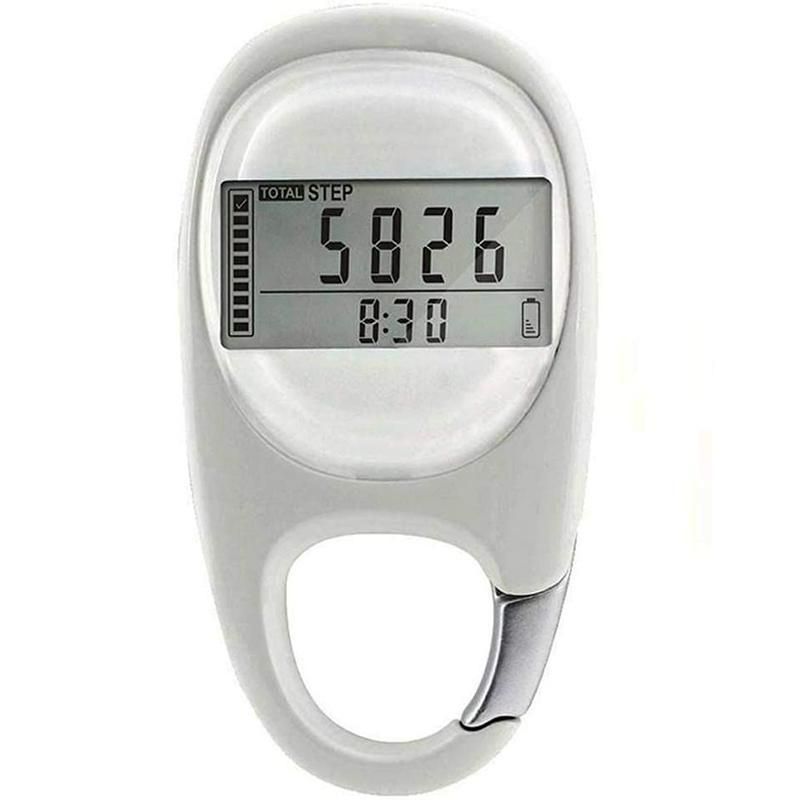 3D Clip-On Pedometer Accurately Track Your Steps, Distance, Calories & Activity 7-Day Memory for Easy Progress Monitoring
