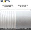 Extendable Air Conditioner Hose: 5.9" Diameter, Anti-Clockwise Thread, Fits LG & Delonghi Units