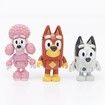 Blue-y Friends and Family Pack Toy Set, 12 Cute Dogs Action Figures for Kids Birthday Gift Fun Playtime