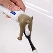 3-Pack Funny Pooping Dog Butt Toothpaste Toppers/Squeezer for Friends Family Brown