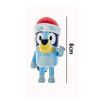 Festive Bluey Blow Mold Ornament: Add Holiday Cheer to Your Home with the Beloved Blue Heeler in a Santa Hat
