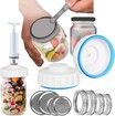 Vacuum Sealer for Mason Jars with Accessory Hose for Wide and Regular Mouths