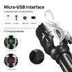 Ultra-Bright Tactical Flashlight Night Scout Torch Set:L2 fish light, USB rechargeable, waterproof