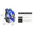 Sonic Adventure 3D Dual-Sided Shoulder Backpack for Kids and Teens, Perfect for School and Play