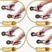 Walnut and Pecan Opener Tool with Non-Slip Handles - Nut Cracker Plier