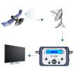 Digital Signal Finder Meter for Dish Network, DirecTV, and FTA-White
