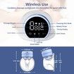 Efficient Wearable Electric Breast Pump with 3 Pumping Modes, 9 Suction Level, Whisper-quiet Experience (1 Pack)