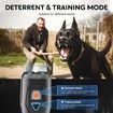 Rechargeable Ultrasonic Dog Bark Deterrent: 33ft Remote with LED Flashlight for Indoor and Outdoor Use