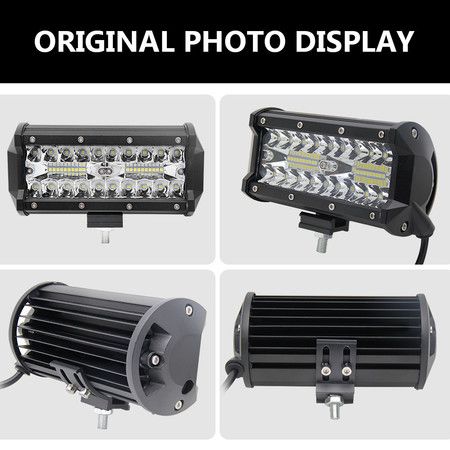 7" LED Light Bar - 120W Offroad Driving Lights for Cars, Boats, and Trucks - Waterproof and Durable with Combo Beam Pattern