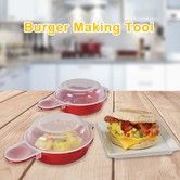 Effortless Nonstick  Microwave Egg Cooker for Quick and Easy Egg Dishes, Breakfast Sandwiches, Pancakes, and Omelets (Set of 2)