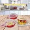 Effortless Nonstick Microwave Egg Cooker for Quick and Easy Egg Dishes, Breakfast Sandwiches, Pancakes, and Omelets (Set of 2)