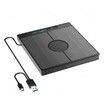 7-in-1 USB 3.0 Type-C External Optical Drive - Read and Write CDs and DVDs on Your Windows, Mac, or PC Laptop