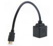25CM HDMI Male to 2 HDMI Female Y Splitter Adapter Cable for Plasma Digital TV LCD