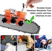 Hand-Cranked Large Chainsaw Sharpener Jig Kit for Precision and Power, Durable construction long-lasting performance