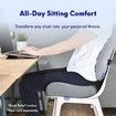 Extra Dense Memory Foam Relieving Seat Cushion for Tailbone and Hip Support, Perfect for Office and Home Chairs