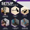 Nord Stick Hamstring Curl Set: Portable Home Gym for Leg Workouts, Set Up in Seconds