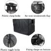 36" Waterproof Double-Door Dog Crate Cover with Air Vent Window for Indoor Dog Kennel