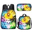 Gotta Catch 'Em All: Pokémon Backpack, Shoulder Bag, Pencil Case Set with Pikachu Design, Perfect for Primary School Students