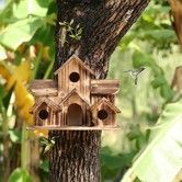 Wooden Bird House Shelter for Outdoor Hanging: Cozy Shelter for Your Feathered Friends