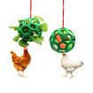 2-Pack Chicken Feeder Balls for Poultry and Large Birds: Fun and Interactive Way to Feed, Reduces Boredom, Durable, Adjustable Height