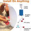 Automatic Chicken Water Feeders with Saw for Buckets and Boxes(5-Pack) - Perfect for Poultry, Ducks, Geese, Turkeys, and Bunnies