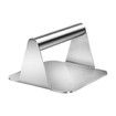 5.5 x 5.5 Inch Stainless Steel Burger Press Smasher: Perfect Patties for Griddle Cooking